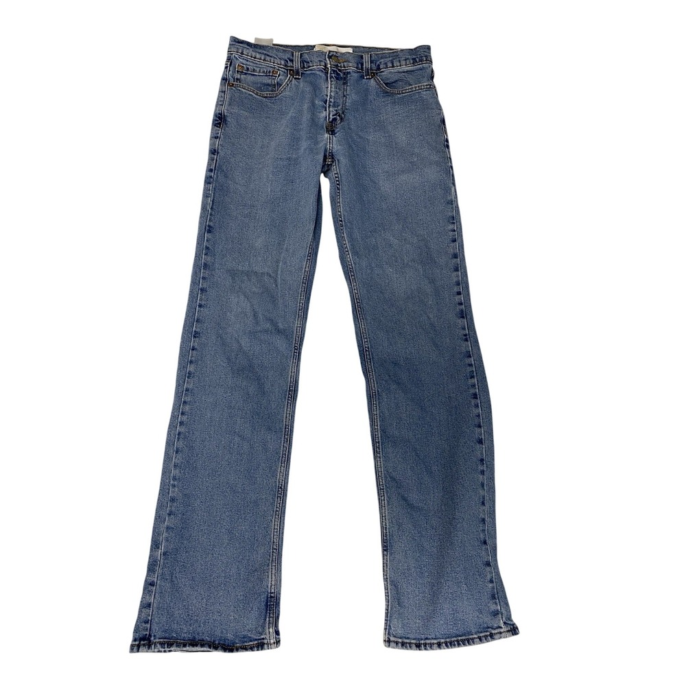 Signature Levi Strauss Gold 34x36 Relaxed Fit Jeans Light Wash Stretch Denim